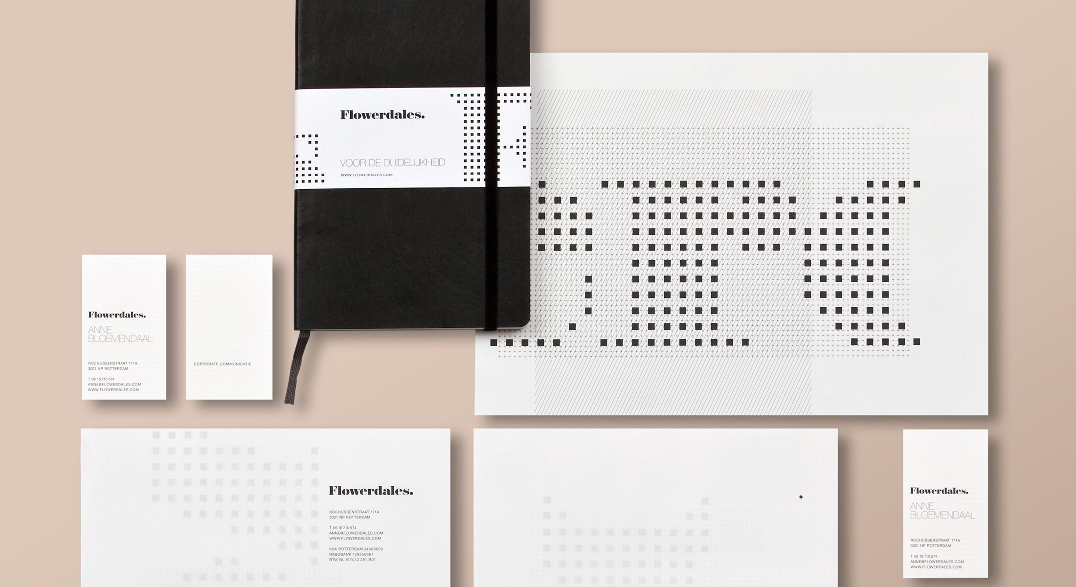 FlowerdalesAgency-2 Stationery huisstijl Flowerdales
