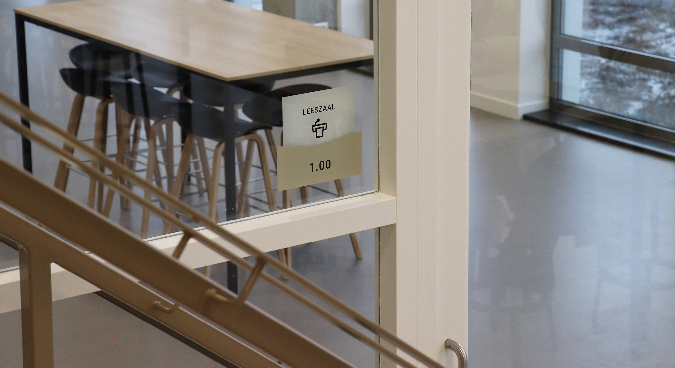 foliebelettering bewegwijzering ROC Mondriaan