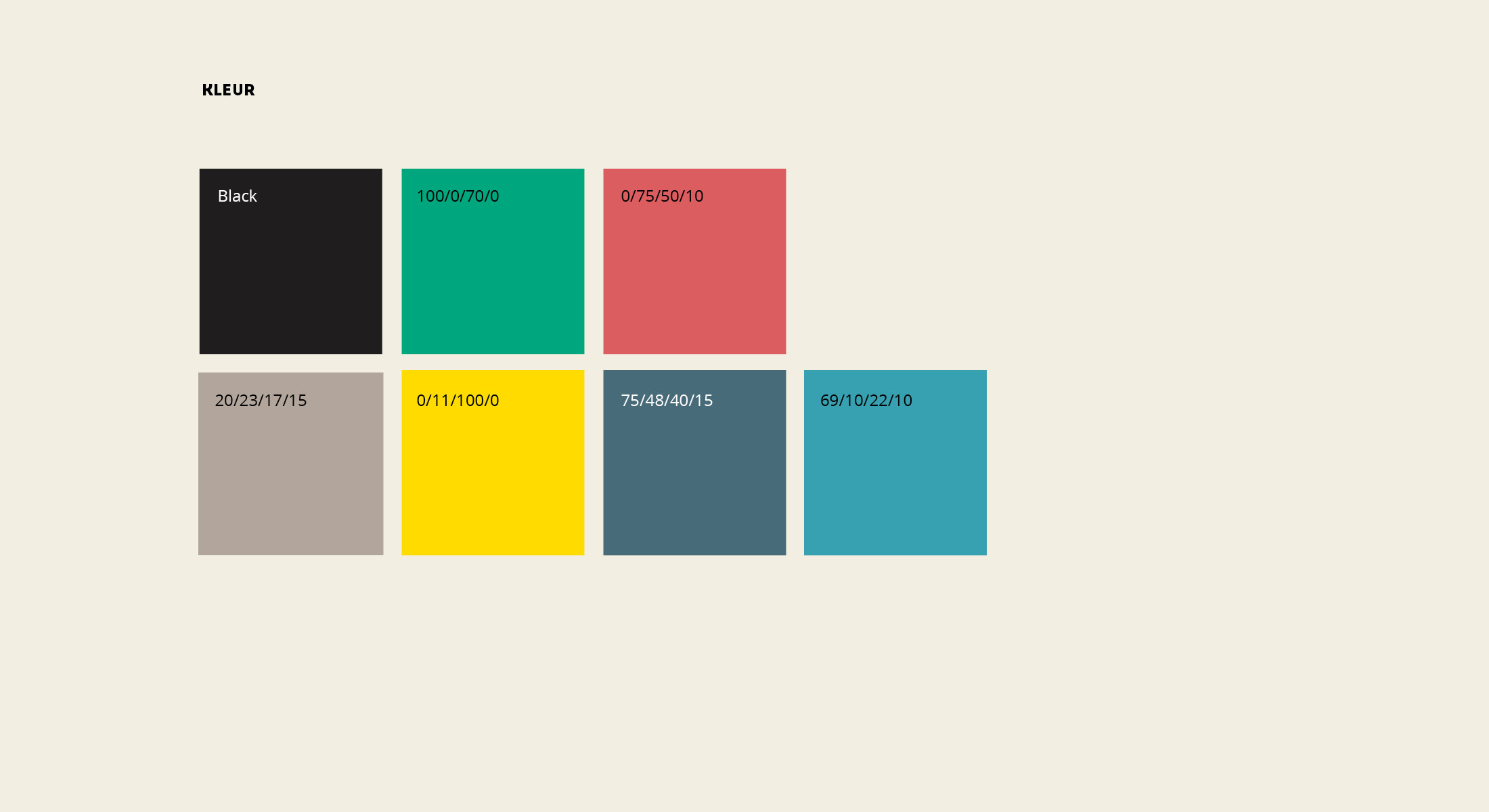 Kleurenpalet PressKit Media