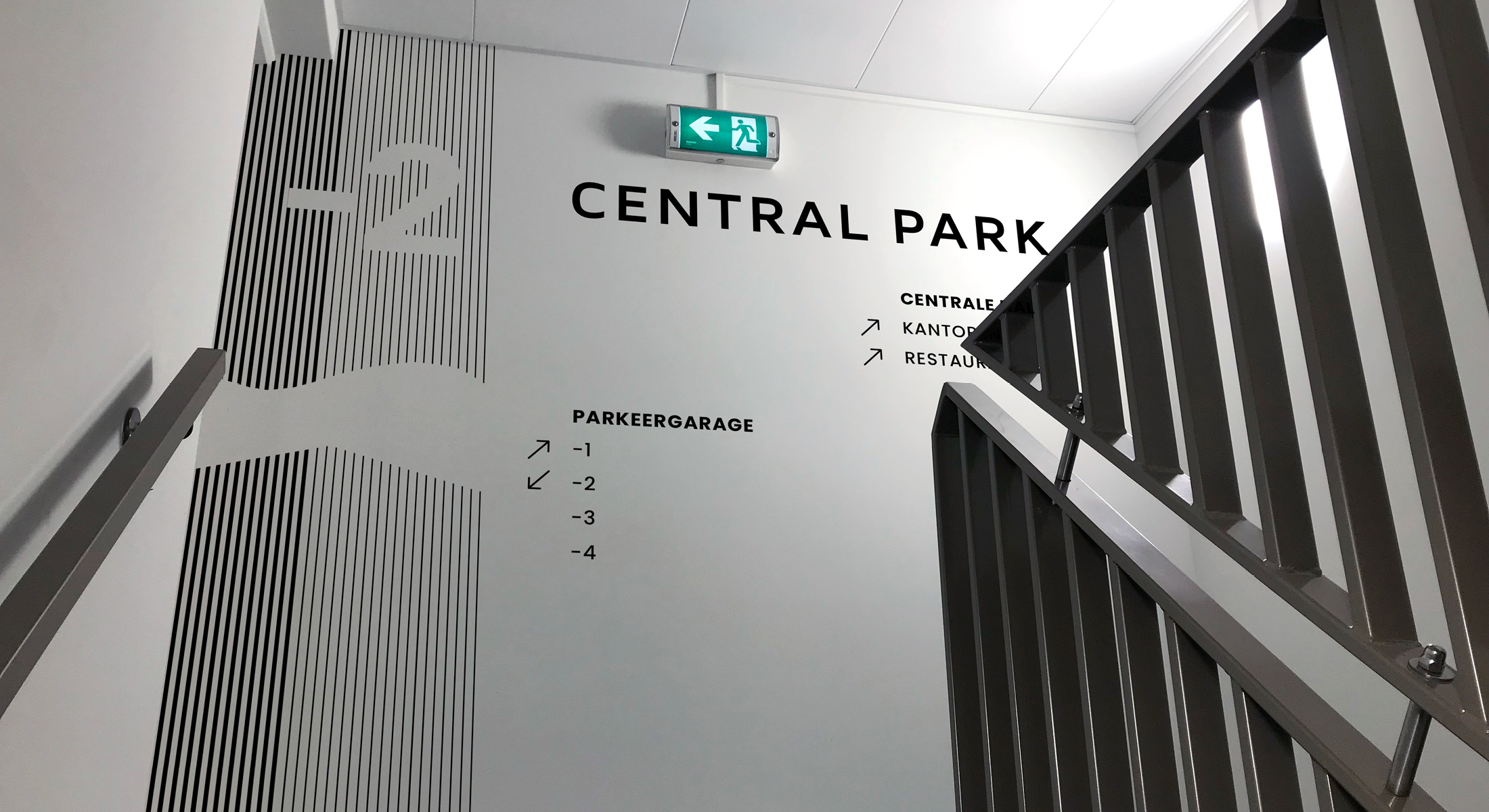 bewegwijzering kantoorgebouw Central Park Utrecht