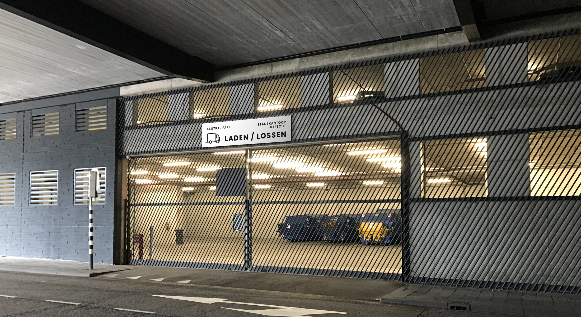 locatiebelettering parkeergarage kantoorgebouw Central Park Utrecht