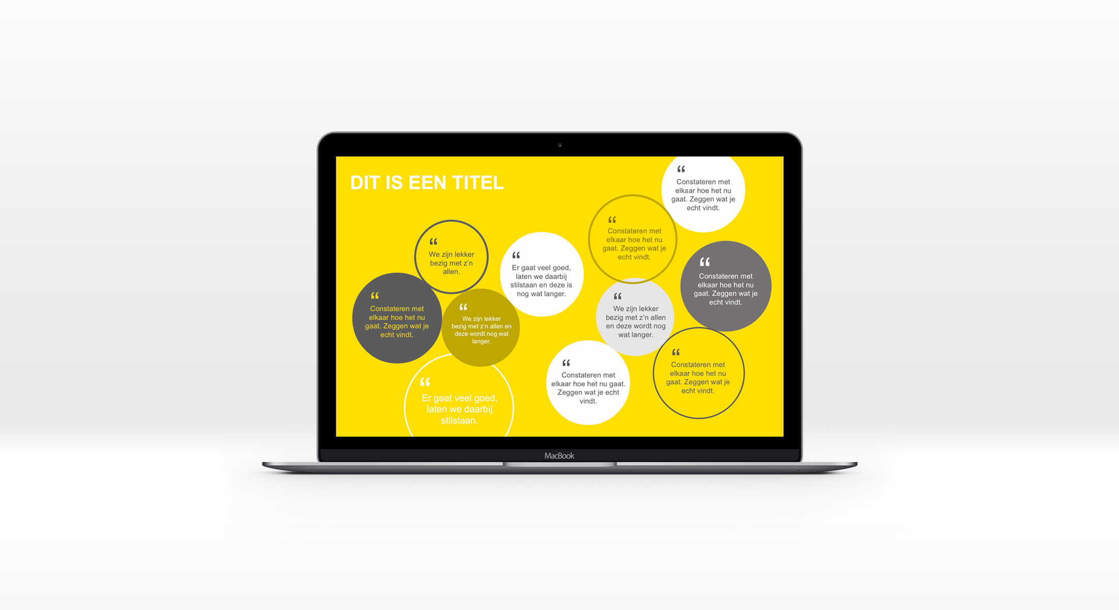 Yellow Change Powerpoint presentatie