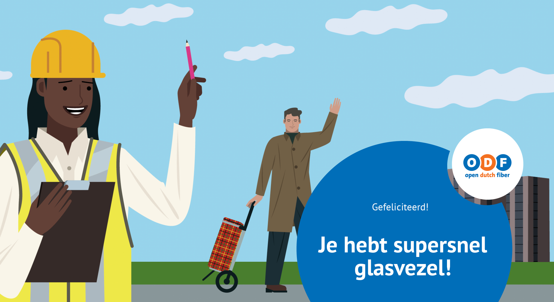 Open Dutch Fiber visuele stijl branding