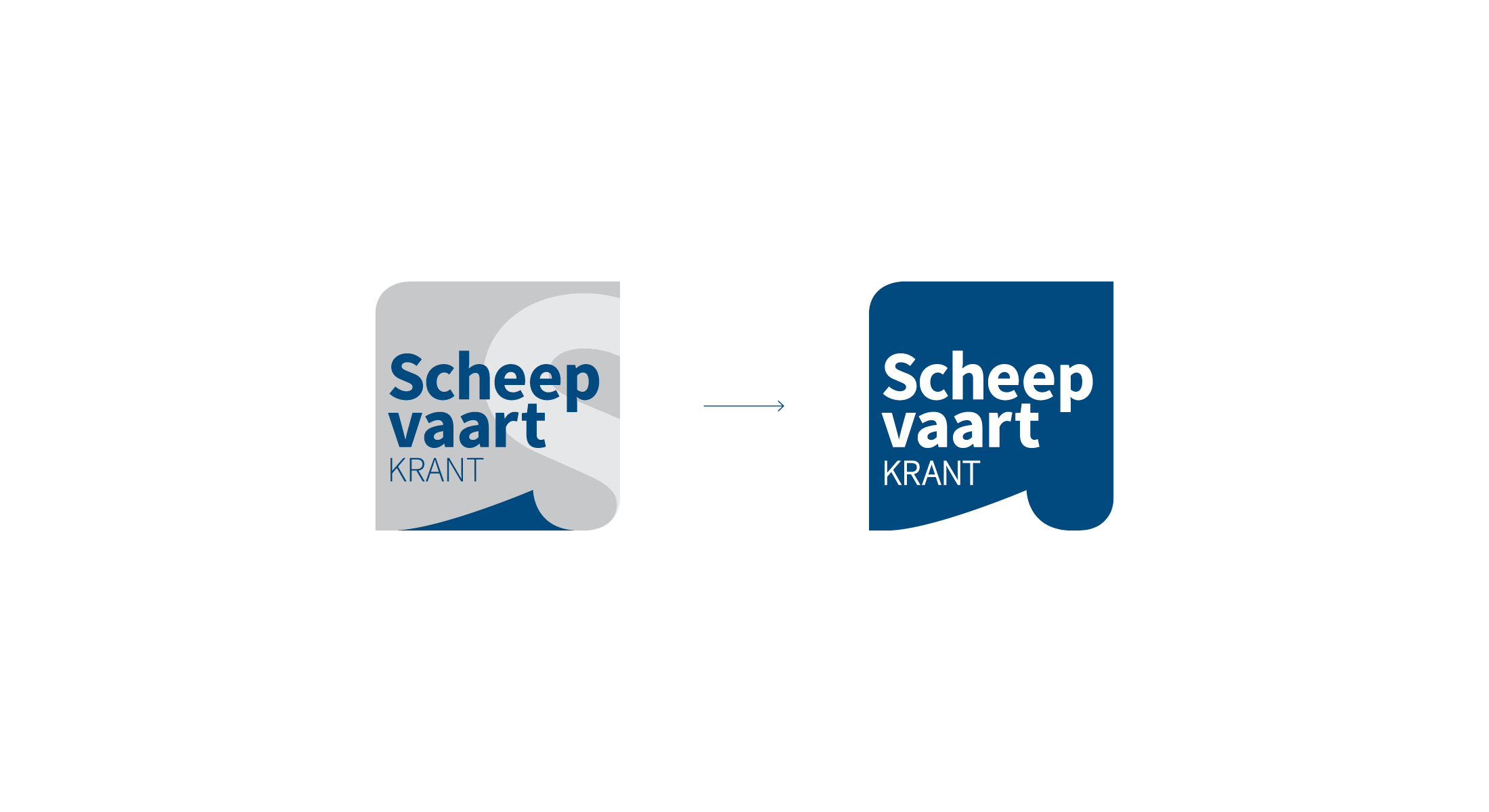 restyling ontwerp logo Scheepvaartkrant