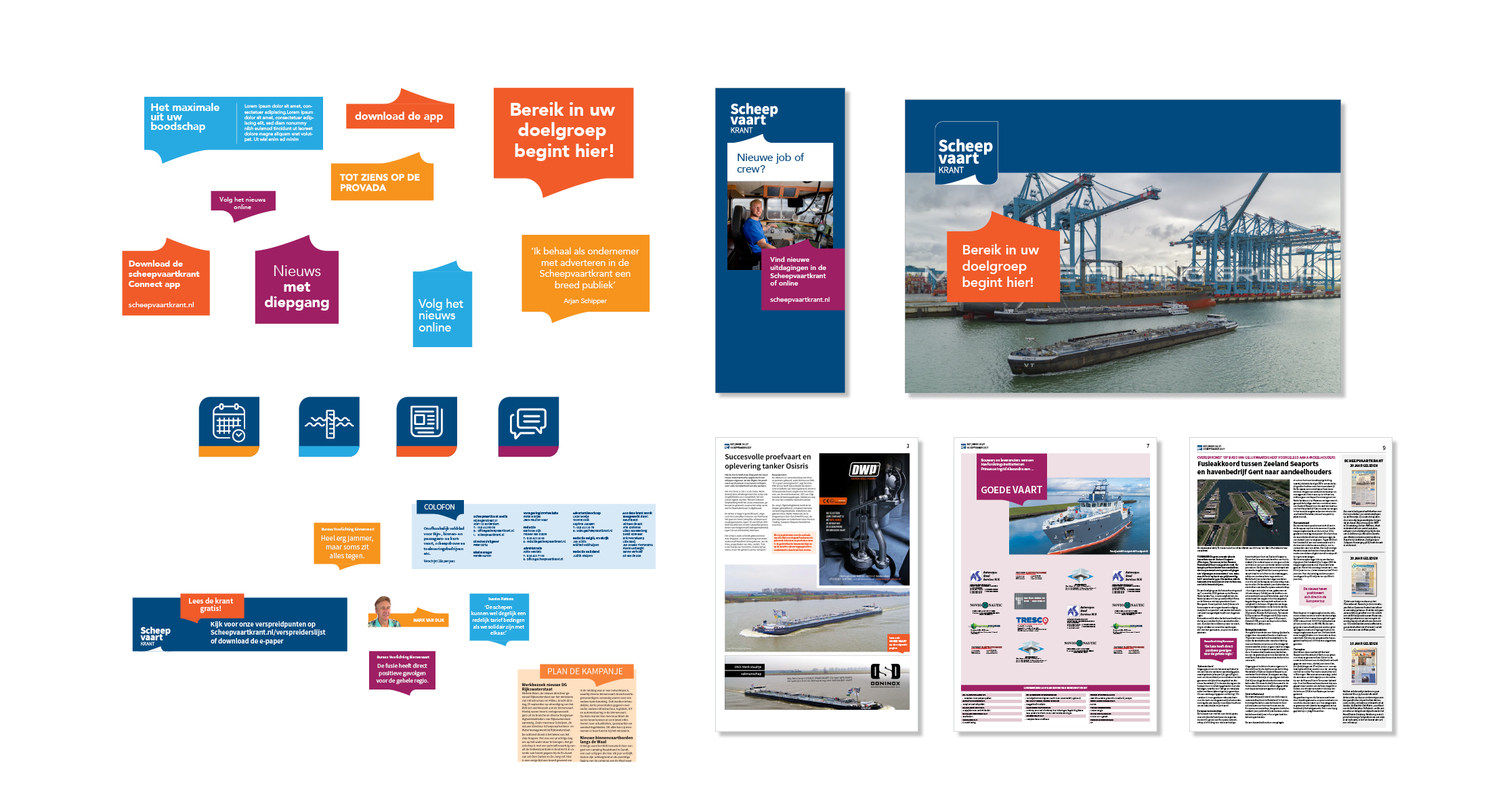 veelzijdige vormentaal en beeldtaal scheepvaartkrant