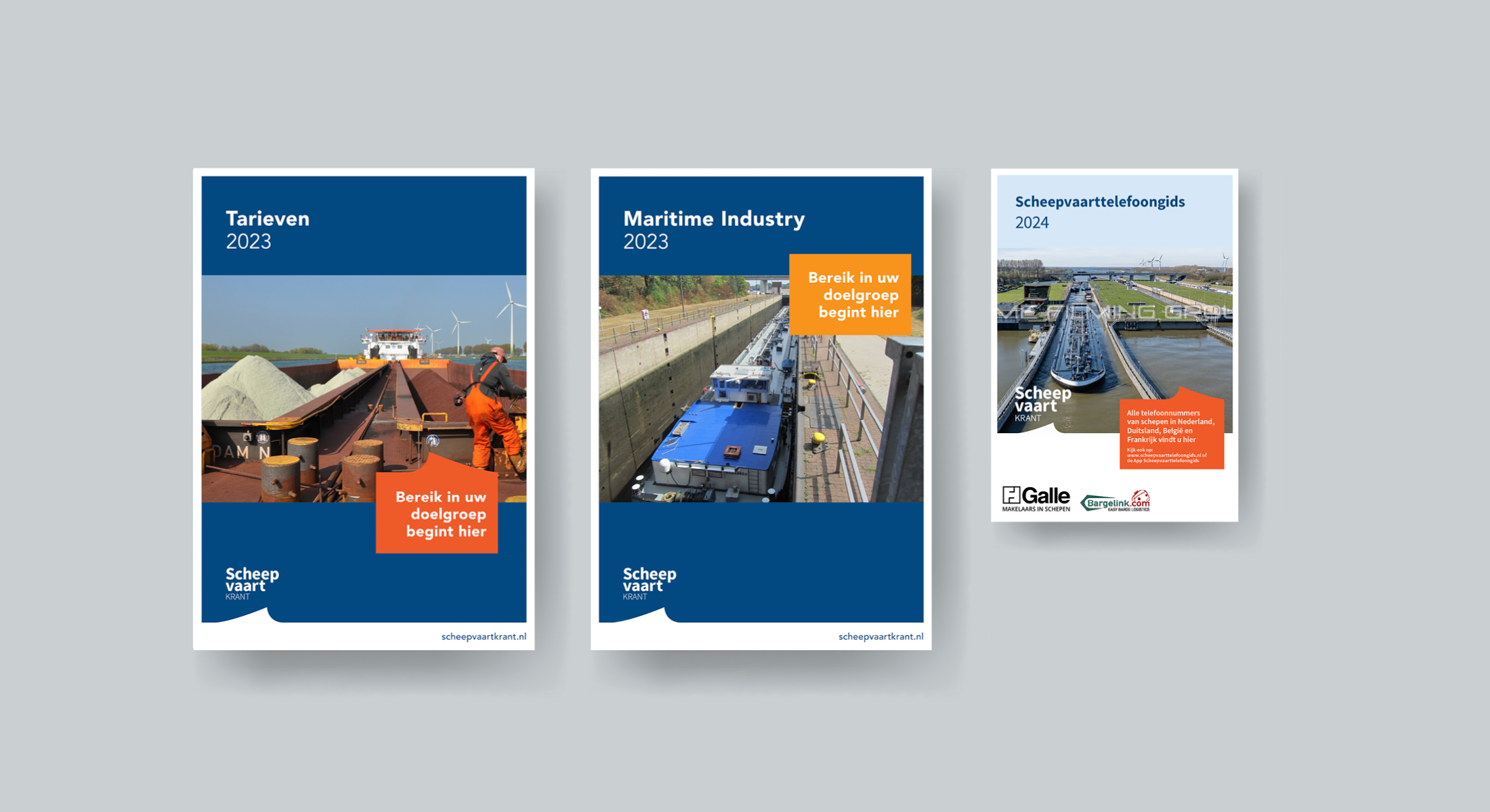 covers uitgaven en producten scheepvaartkrant